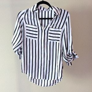 Express xs Portofino shirt, black and white